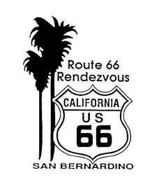 ROUTE 66 RENDEZVOUS CALIFORNIA US 66 SAN BERNARDINO logo
