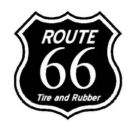 ROUTE 66 TIRE AND RUBBER logo