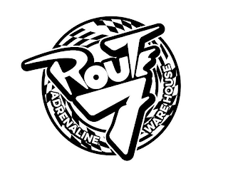 ROUTE 7 ADRENALINE WAREHOUSE logo