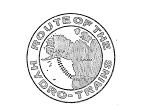 ROUTE OF THE HYDRO-TRAINS ALASKA CANADA SEATTLE logo