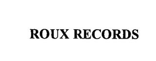 ROUX RECORDS logo