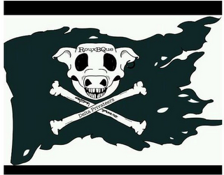 ROUXBQUE DELTA PRIVATEERS; ARTISAN SAUCE CO. logo