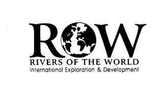 ROW RIVERS OF THE WORLD INTERNATIONAL EXPLORATION & DEVELOPMENT logo