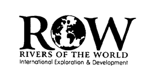 ROW RIVERS OF THE WORLD INTERNATIONAL EXPLORATION & DEVELOPMENT logo