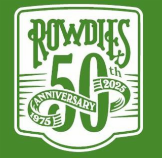 ROWDIES 50TH ANNIVERSARY 1975 2025 logo
