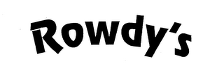 ROWDY'S logo