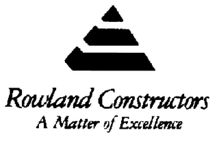 ROWLAND CONSTRUCTORS A MATTER OF EXCELLENCE logo