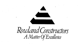 ROWLAND CONSTRUCTORS A MATTER OF EXCELLENCE logo