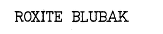 ROXITE BLUBAK logo