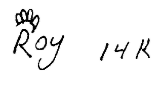 ROY 14K logo