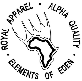 ROYAL APPAREL ALPHA QUALITY ELEMENTS OFEDEN logo