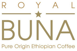 ROYAL BUNA PURE ORIGIN ETHIOPIAN COFFEE logo