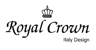 ROYAL CROWN ITALY DESIGN logo