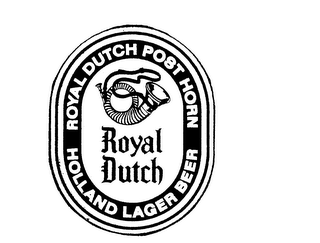 ROYAL DUTCH ROYAL DUTCH POST HORN HOLLAND LAGER BEER logo