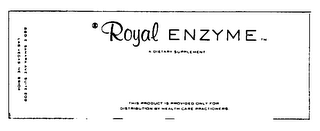 ROYAL ENZYME A DIETARY SUPPLEMENT logo