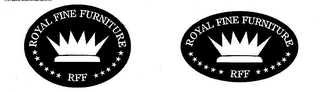ROYAL FINE FURNITURE RFF logo