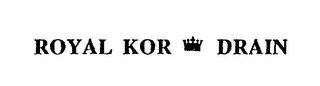 ROYAL KOR DRAIN logo