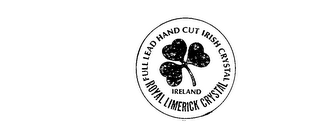 ROYAL LIMERICK CRYSTAL FULL LEAD HANDCUT IRISH CRYSTAL IRELAND logo