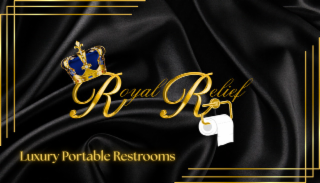 ROYAL RELIEF LUXURY PORTABLE RESTROOMS logo