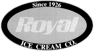 ROYAL SINCE 1926 ICE CREAM CO. logo