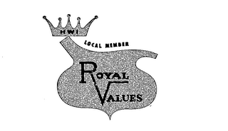 ROYAL VALUES LOCAL MEMBER HWI logo