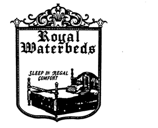 ROYAL WATERBEDS SLEEP IN REGAL COMFORT logo
