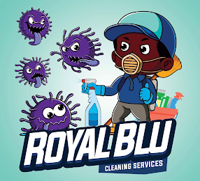 ROYALBLU CLEANING SERVICES logo