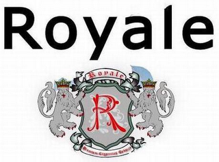 ROYALE ROYALE R PREMIUM CIGARETTES TOBACCO logo