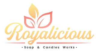 ROYALICIOUS · SOAP & CANDLES WORKS · logo