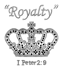 "ROYALTY" I PETER 2:9 logo