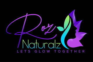 ROZ NATURALZ LETS GLOW TOGETHER logo
