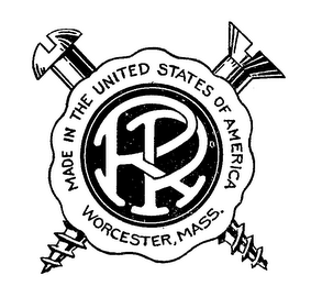 RP MADE IN THE UNITED STATES OF AMERICA WORCHESTER MASS logo