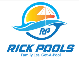 RP RICK POOLS FAMILY 1ST. GET-A-POOL logo