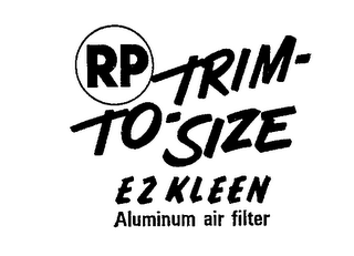 RP TRIM-TO-SIZE EZ KLEEN ALUMINUM AIR FILTER logo