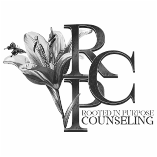 RPC ROOTED IN PURPOSE COUNSELING INTENTIONAL AUTHENTIC MASTERPIECE logo