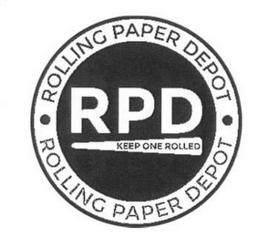 RPD· ROLLING PAPER DEPOT· KEEP ONE ROLLED logo