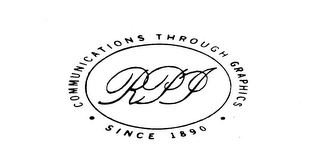 RPI COMMUNICATIONS THROUGH GRAPHICS SINCE 1890. logo