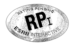 RPI RATING PENDING ESRB INTERACTIVE logo