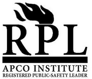 RPL APCO INSTITUTE REGISTERED PUBLIC-SAFETY LEADER logo