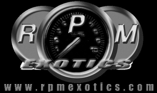 RPM EXOTICS WWW.RPMEXOTICS.COM logo