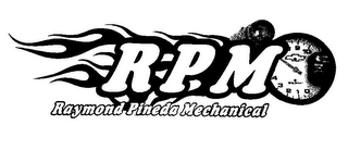 RPM RAYMOND PINEDA MECHANICAL RPM 0 1 2 3 4 8 9 10 logo