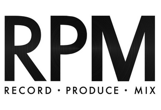 RPM RECORD · PRODUCE · MIX logo
