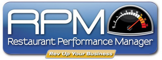 RPM RESTAURANT PERFORMANCE MANAGER REV UP YOUR BUSINESS logo