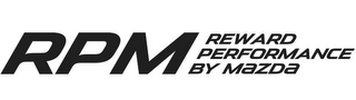 RPM REWARD PERFORMANCE BY MAZDA logo