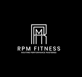 RPM RPM FITNESS ROUTINE PERFORMANCE MASTERED logo