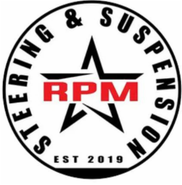 RPM STEERING & SUSPENSION EST 2019 logo