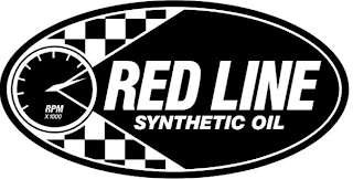 RPM X 1000 RED LINE SYNTHETIC OIL logo