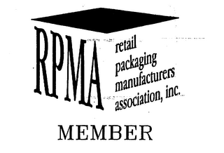 RPMA RETAIL PACKAGING MANUFACTURERS ASSOCIATION, INC. MEMBER logo