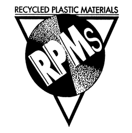 RPMS RECYCLED PLASTIC MATERIALS logo
