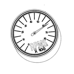 R.P.M.S. X 100 logo